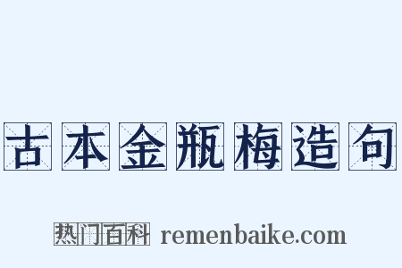 古本金瓶梅造句是什么意思的图片